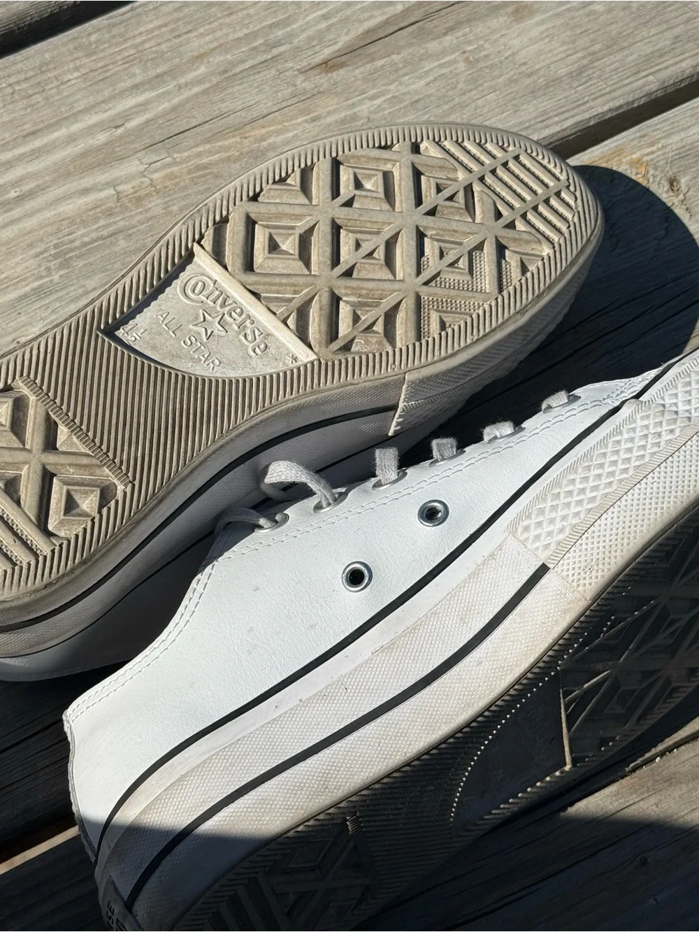 Converse Women's Low-Top Canvas Sneakers in White